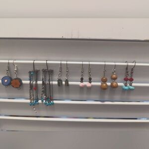 Six Pairs of Dangle earrings